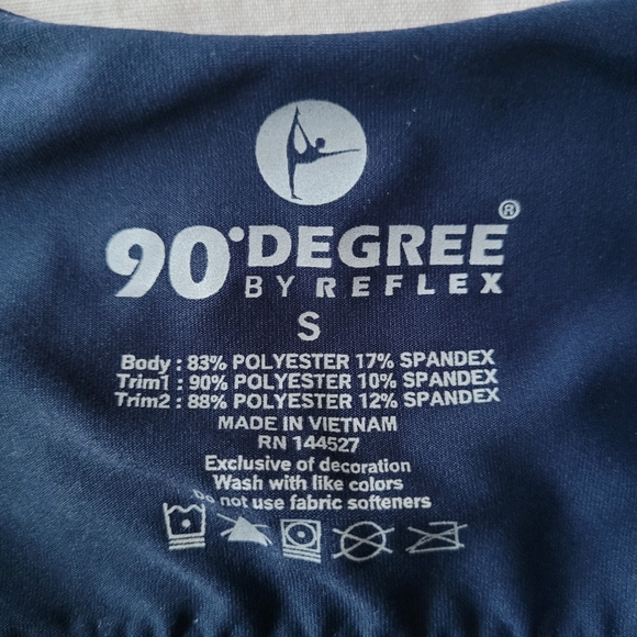 Active Wear Bra Tank Top Built-in Bra Navy Size Small Yoga Exercise Sports - Picture 8 of 12